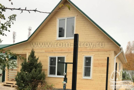 Дом из сухого профбруса 9х10,2 на плите заказчика
