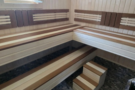 Каркасная баня 7,5х8 отделка сайдингом Москва, Одинцово