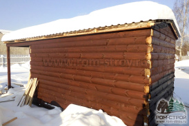 Сборка готовой бани из бруса под ключ 6х2,3 м