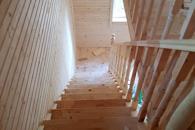 Вид с лестницы по проекту