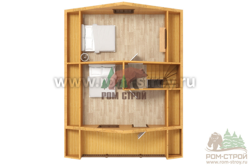 Каркасный дом "Боримир" 8х10 м