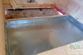 Баня 7м из бруса. Устройство естественного слива Кремёнки, Калужская область