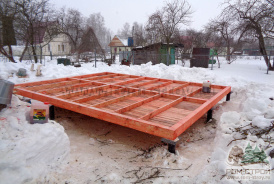 Завершено строительство каркасной бани 5х4 в г. Торхово. Тула