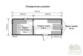 Готовая баня с просторной парной и комнатой