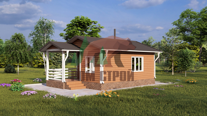 Каркасная баня 5х8 "Кубинка"