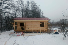 Дом из бруса 6х9 Цветково, Приозерский район, Лен.области
