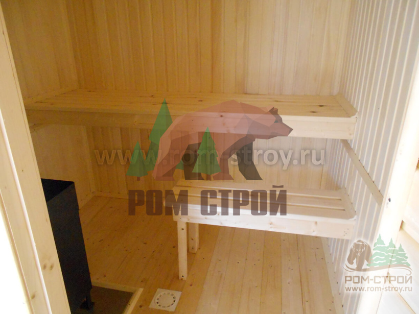 Перевозная баня из бруса "Злата" 5х2,3м