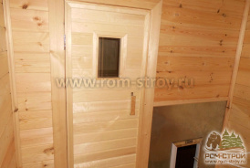 Баня из профилированного бруса 4х3 м с печкой