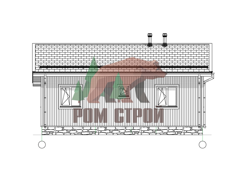Каркасный дом 9х9 "Апатиты"