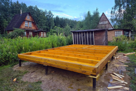 Вертикальный фасад каркасной бани 6х4 Конаково, Тверь