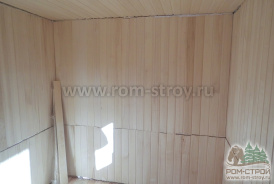 Сборка готовой бани из бруса под ключ 6х2,3 м