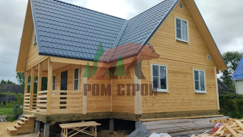 Дом из профилированного бруса "Беримир" 9х9м