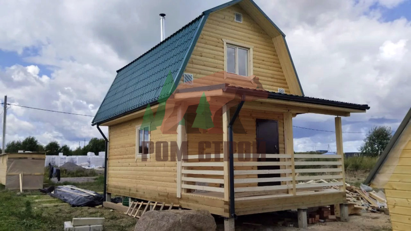 Баня из бруса 4х8 «Заостровье»