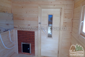 Установка готовой бани манипулятором в СНТ "Парнас" Лен.области