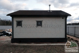Баня из сухого бруса 6х6 с террасой Калуга, Калужская область