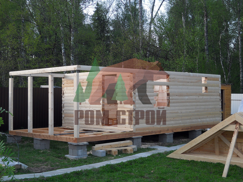 Баня из бруса 4х8,5 «Уваровка»