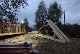 Каркасный дом 8х10 м в Переславском районе, СНТ Химик-2