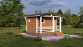 Каркасная баня «Клязьма» 4х4м