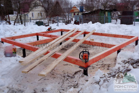 Завершено строительство каркасной бани 5х4 в г. Торхово. Тула