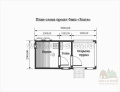 Перевозная баня из бруса "Злата" 5х2,3м