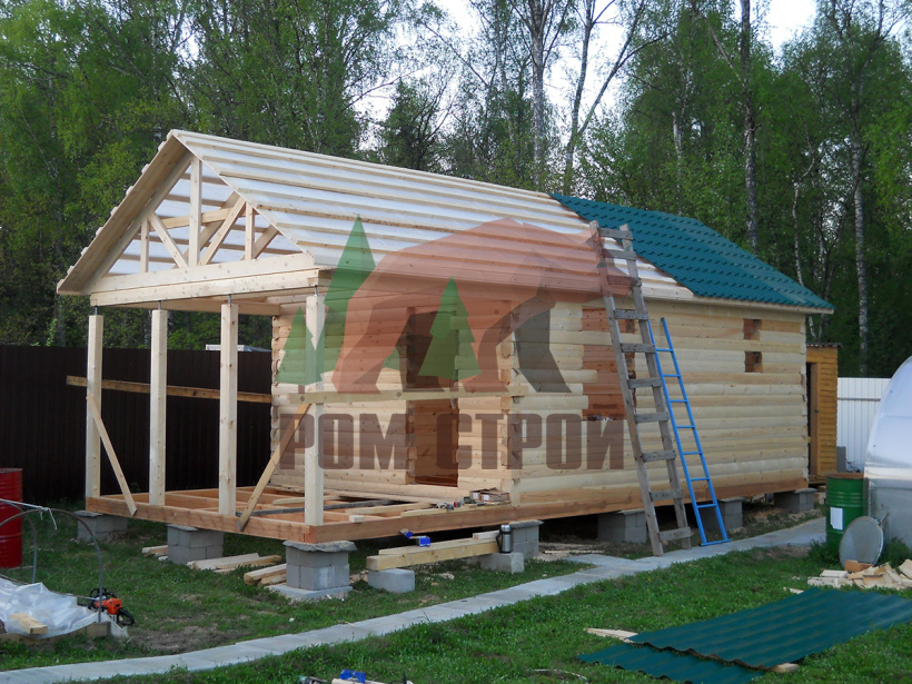 Баня из бруса 4х8,5 «Уваровка»