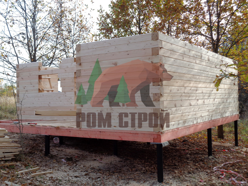 Баня из профилированного бруса «Ясна» 6х6 м