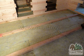Баня из сухого прямого бруса 145х145 мм 6х6 м с террасой