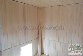 Сборка готовой бани из бруса под ключ 6х2,3 м