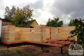 Баня из профбруса 140х140 в Сосновом Бору