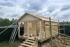 Баня из бруса 6х4 Чехов, Московская область