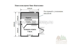 Банька из сухого бруса в Липецке под ключ