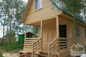 Каркасный дом 4х8 на ленточном фундаменте, Киржач