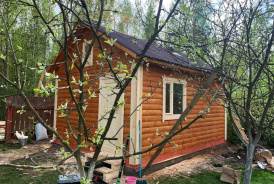 Баня из бруса 5х4 м на фундаменте Заказчика