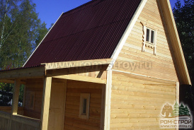 Баня с мансардой в п.Рощино Ленинградской обл.