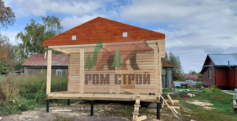 Баня из профилированного бруса "Домна" 5х6 м
