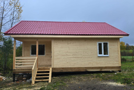 Дом из бруса 6х9 Цветково, Приозерский район, Ленинградская область