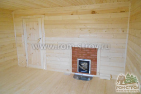 Баня из бруса 6х4 на столбчатом фундаменте Углич, Ярославская область