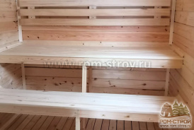 Отделка парной без осины на стенах в готовой бане