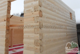 Обвязка основания в 2 ряда брус 150х150 мм