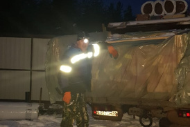 Расчистка подъездных путей к месту разгрузки