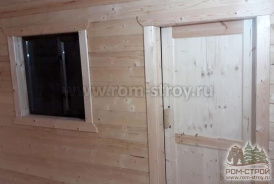 Баня на сваях из бруса под ключ 5х4 в г. Чехов, М.О.