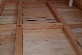 Строительство бани из сухого бруса 5х3 м