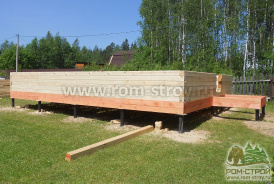 Завершено строительство дома из сухого бруса 6х8