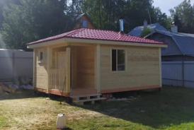 Баня из бруса 6х4 Сопки-Приморск, Ленинградская область