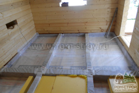 Построили брусовую баню 9х4,5 в Пикколово, Лен.области