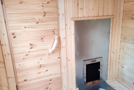 Баня из бруса 5х2,3 с террасой Хвойная, Новгородская область