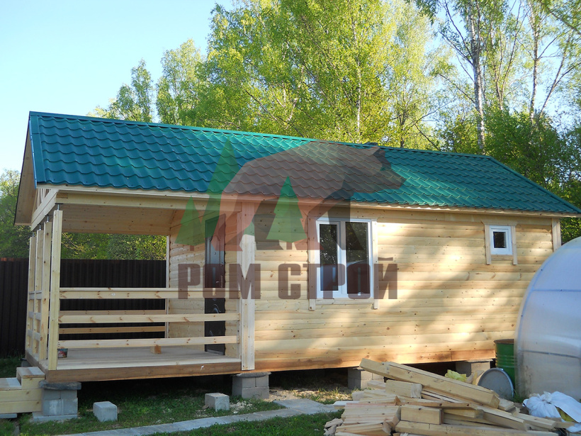 Баня из бруса 4х8,5 «Уваровка»