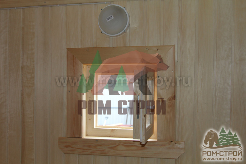 Перевозная баня из бруса «Тишин» 8х2,3м