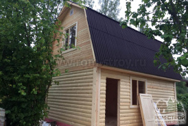 Двухэтажная баня 6х4 м в Приозерске, ЛО