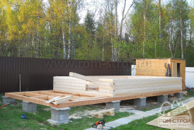Баня из профбруса 4х8,5 Стародачная поляна, Московская область